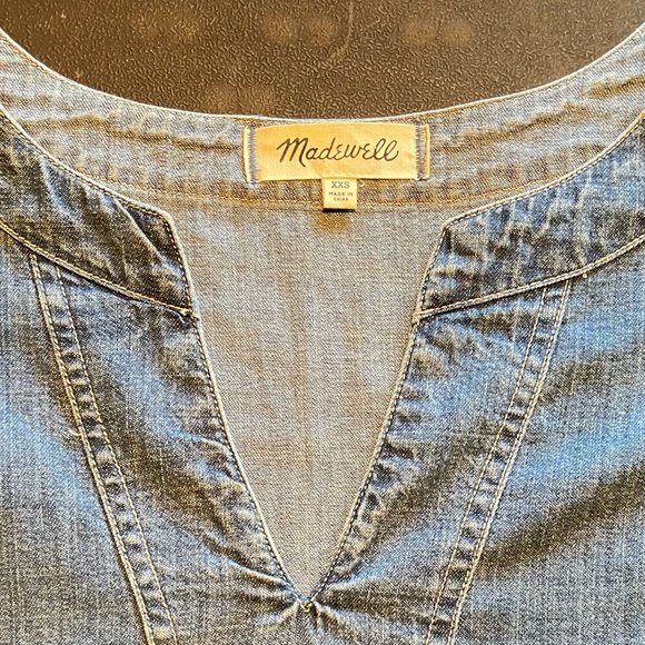 Coastal Ease Vibe Denim Chambray Top | Madewell - Picture 7 of 8